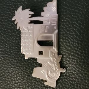 Vintage silver pewter pin